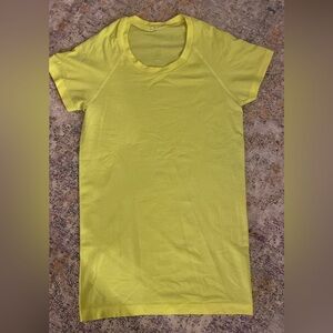 lululemon athletica Short Sleeve Top in Neon Yellow